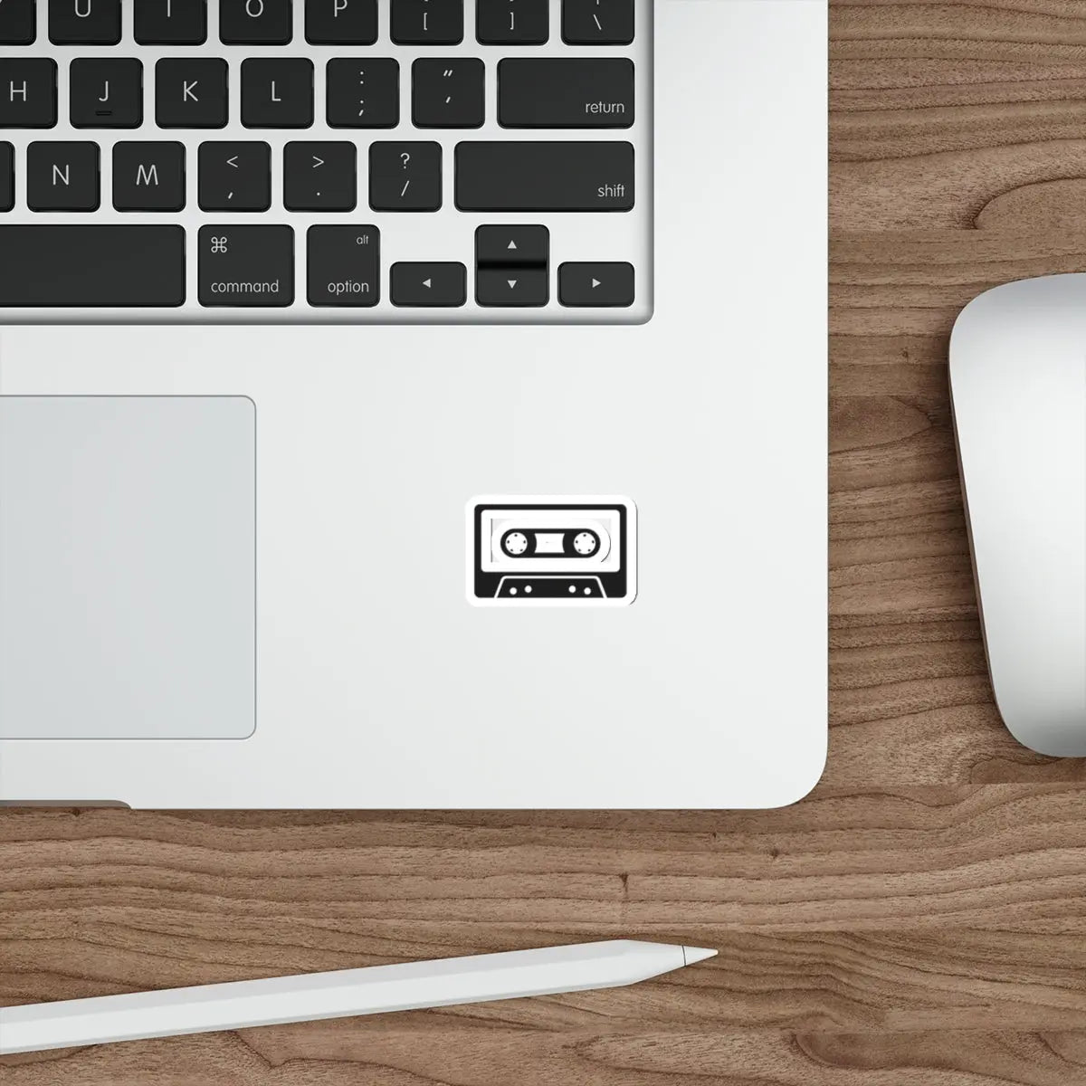 Ages Ago Apparel Logo Cassette Die-Cut Sticker Printify