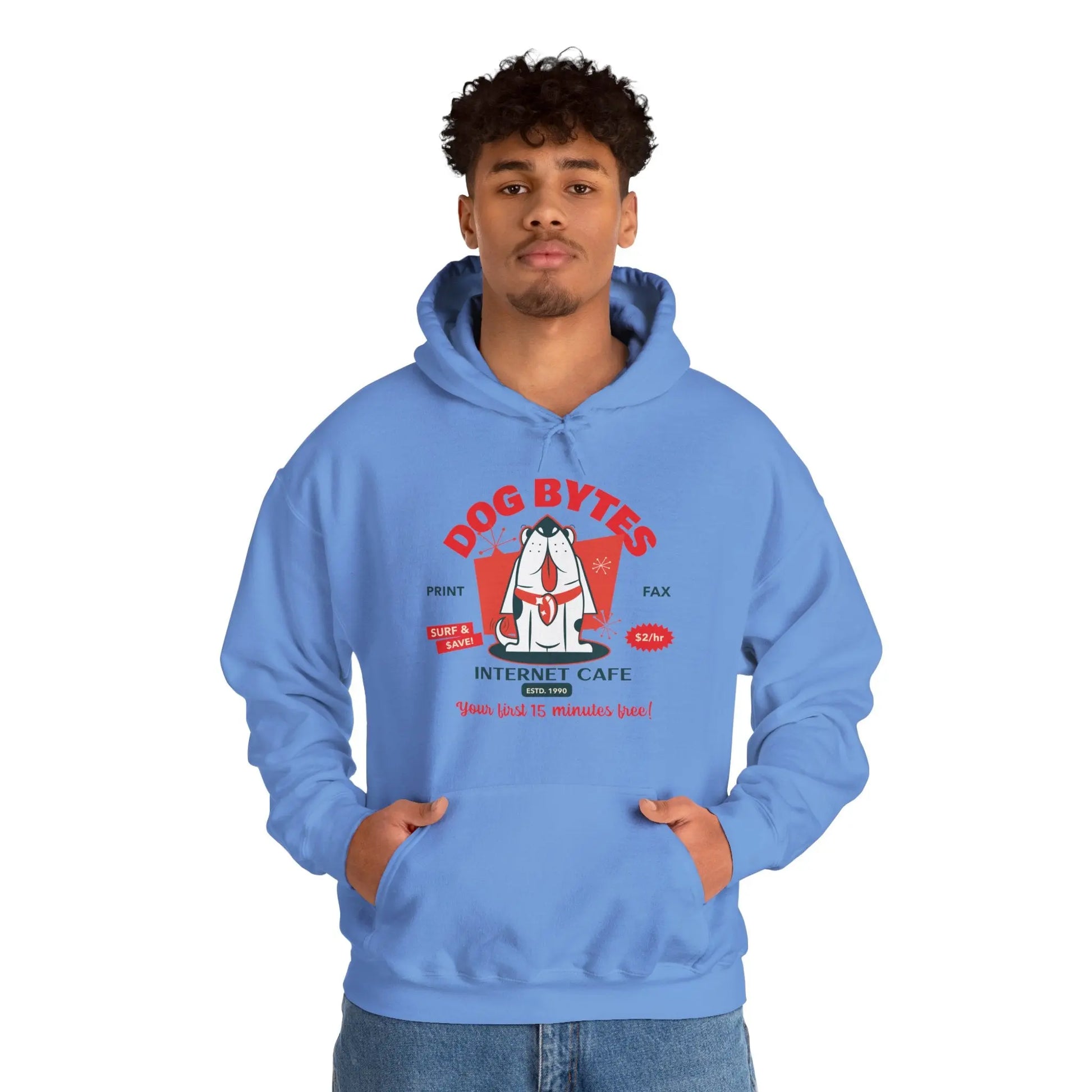 Dog Bytes Internet Cafe Hoodie Printify