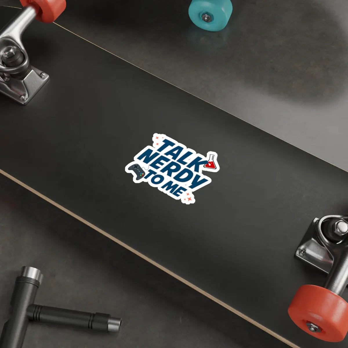 Talk Nerdy to Me Die-Cut Sticker Printify