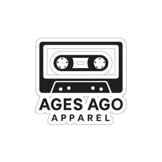 Ages Ago Apparel Logo Die-Cut Sticker Printify