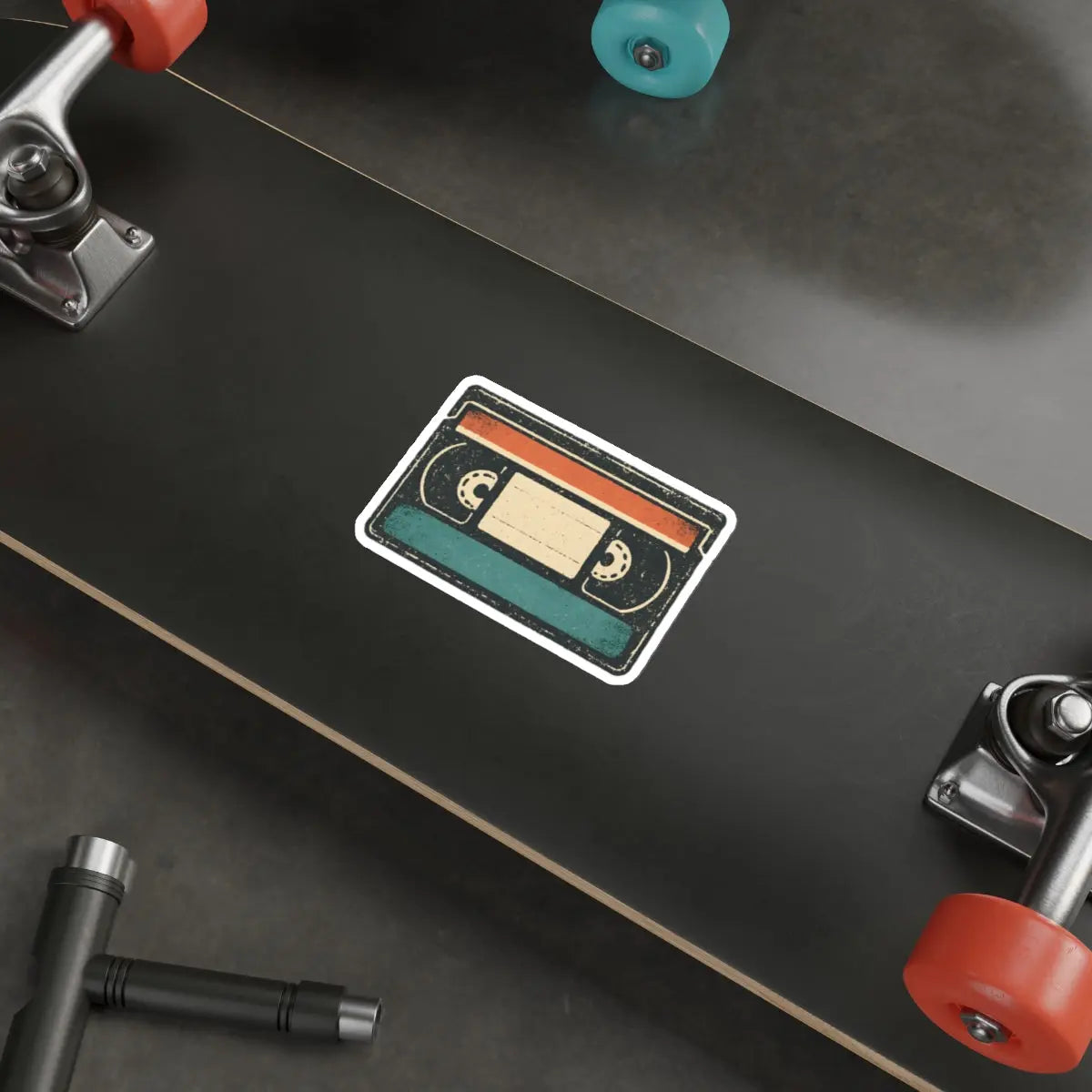 Retro VHS Cassette Die-Cut Sticker Printify