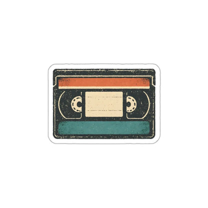 Retro VHS Cassette Die-Cut Sticker Printify