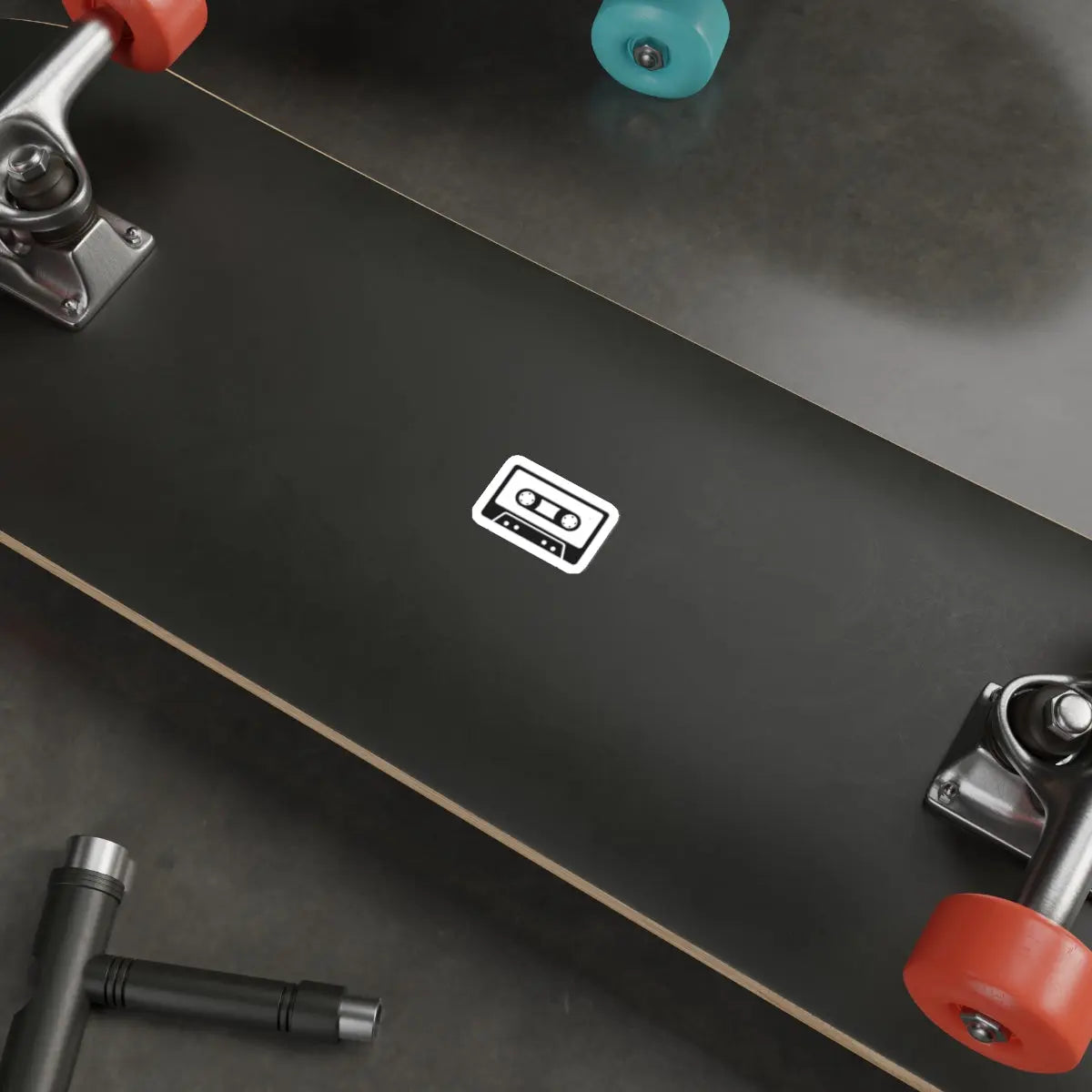 Ages Ago Apparel Logo Cassette Die-Cut Sticker Printify