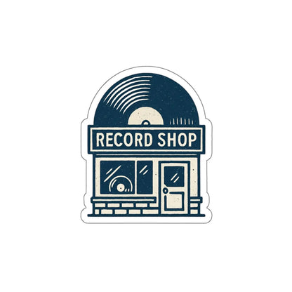 Record Store Die-Cut Sticker Printify