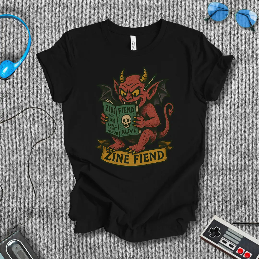 Zine Fiend Vintage Devil T-Shirt Bella+Canvas