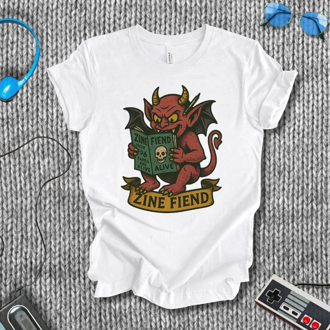 Zine Fiend Vintage Devil T-Shirt Bella+Canvas