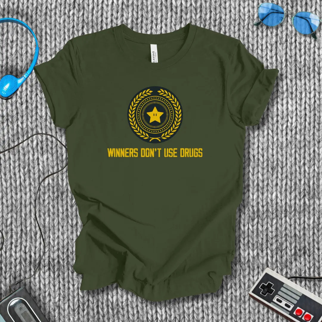 Winners Don't Use Drugs T-Shirt Bella+Canvas