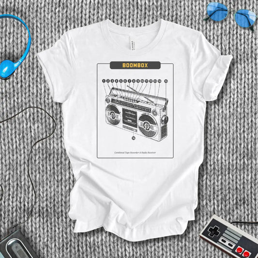 Boombox Schematics T-Shirt Printify