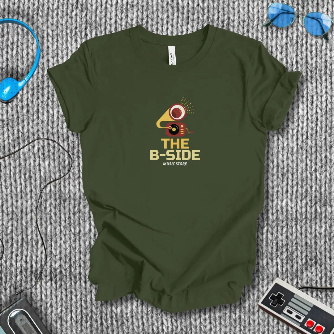 B-Side Record Store T-Shirt Printify