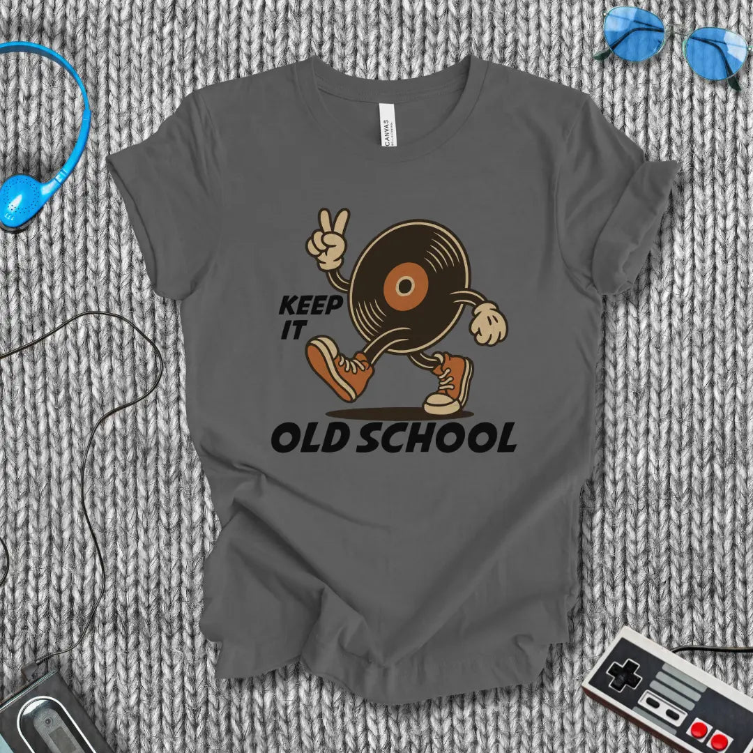 Keep it Old School Vinyl T-Shirt Printify