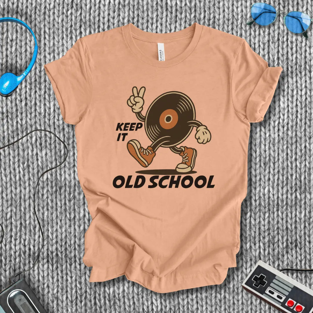 Keep it Old School Vinyl T-Shirt Printify