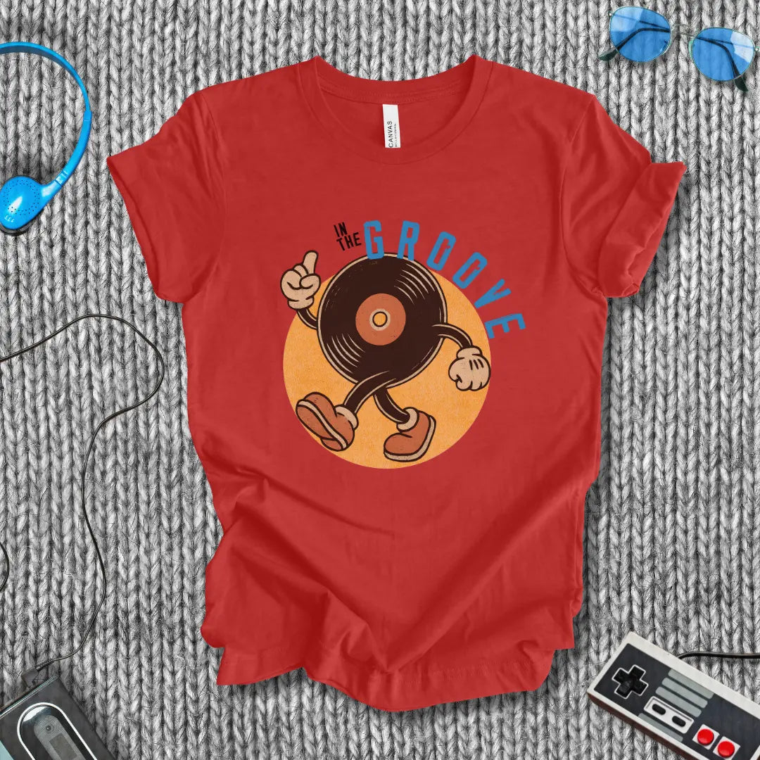 In the Groove Vinyl T-Shirt Printify