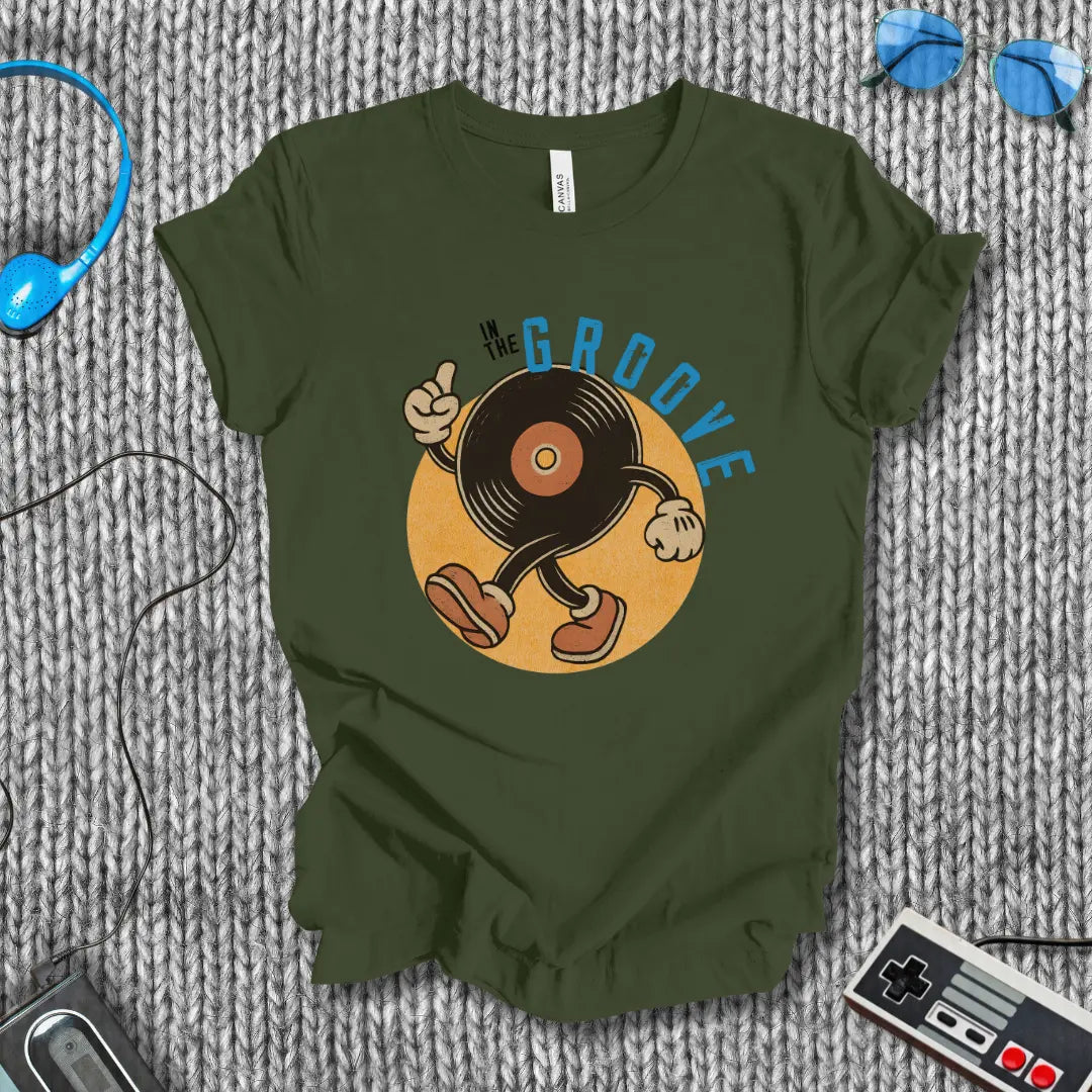 In the Groove Vinyl T-Shirt Printify