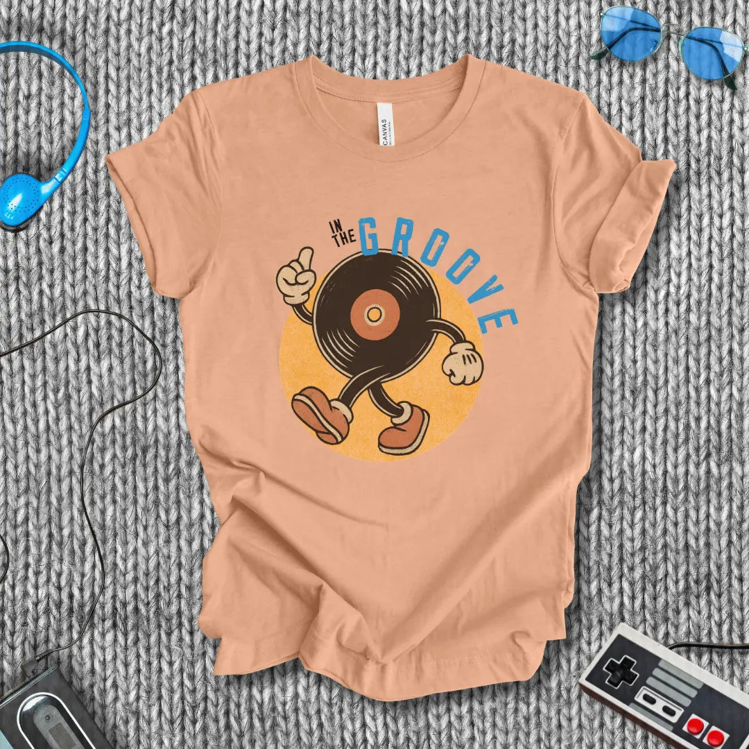 In the Groove Vinyl T-Shirt Printify