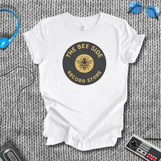 The Bee Side Record Store T-Shirt Printify