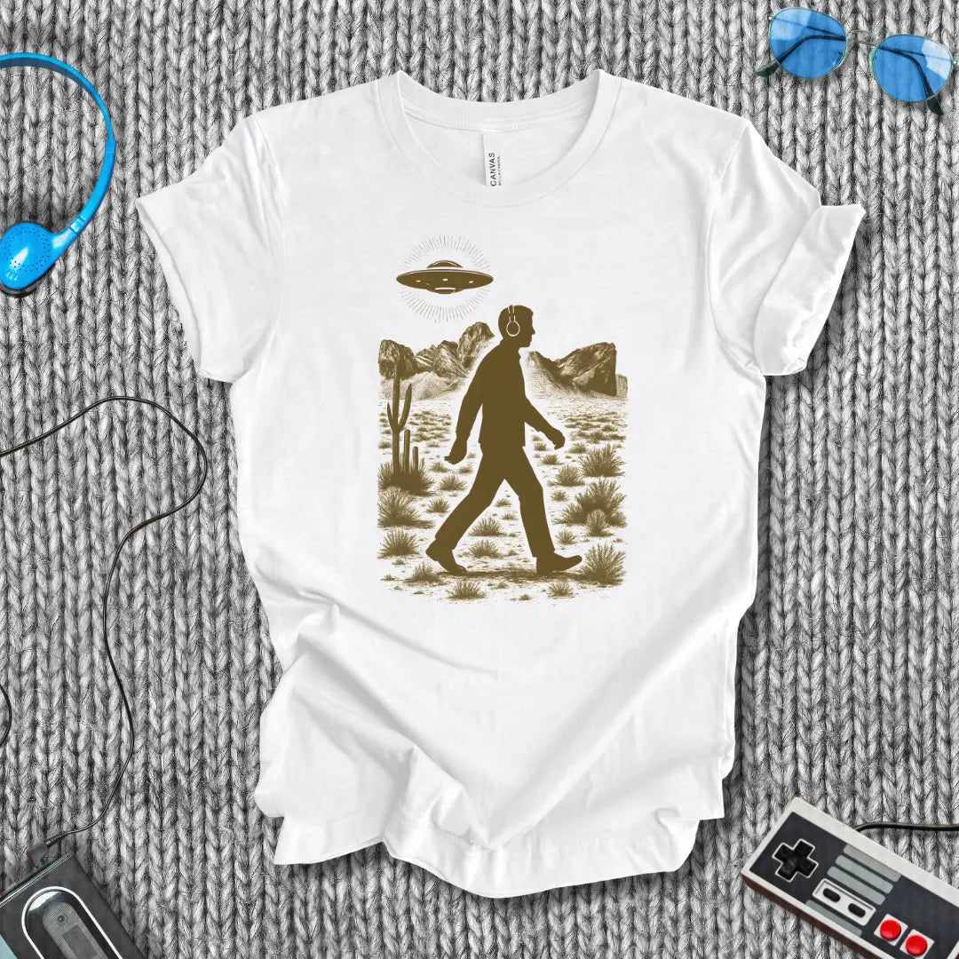 Cosmic Stroll UFO T-Shirt Printify