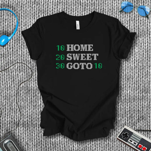 GOTO 10: BASIC Home Sweet Home T-Shirt Bella+Canvas