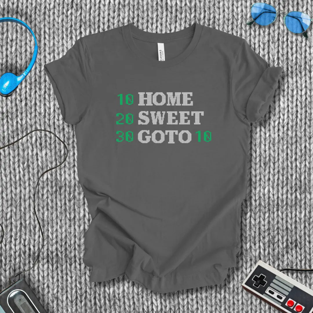 GOTO 10: BASIC Home Sweet Home T-Shirt Bella+Canvas