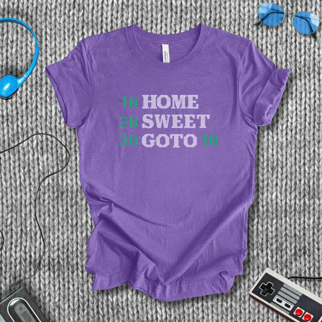GOTO 10: BASIC Home Sweet Home T-Shirt Bella+Canvas