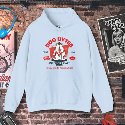 Dog Bytes Internet Cafe Hoodie Printify
