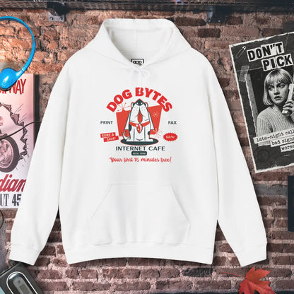 Dog Bytes Internet Cafe Hoodie Printify