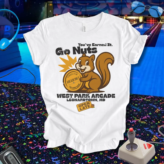 Go Nuts West Park Arcade Retro T-Shirt Printify