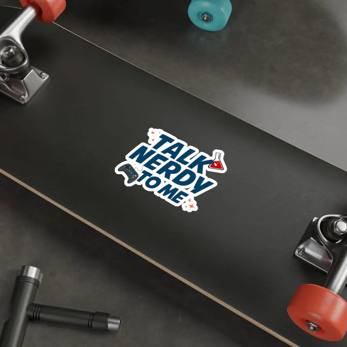 Talk Nerdy to Me Die-Cut Sticker Printify