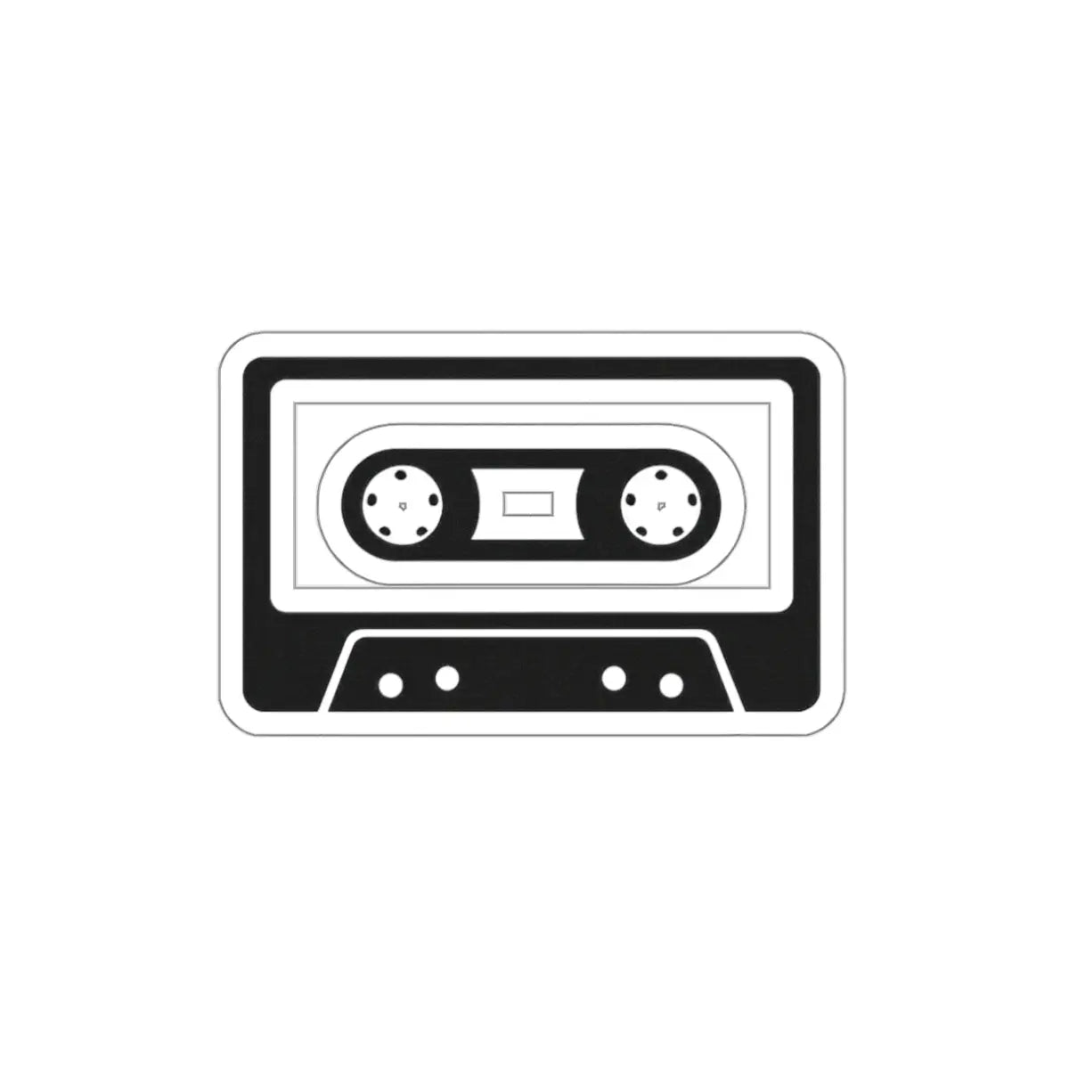Ages Ago Apparel Logo Cassette Die-Cut Sticker Printify