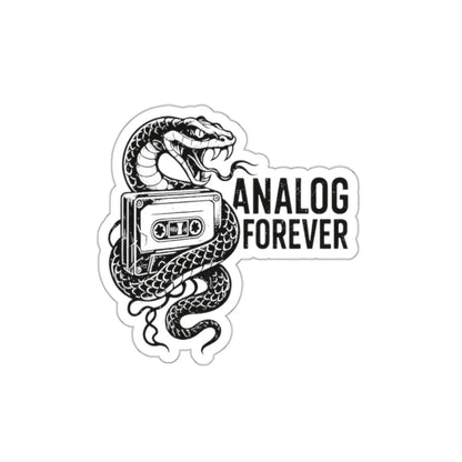 Analog Forever Die-Cut Sticker Printify