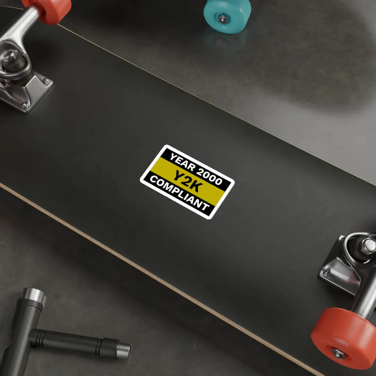 Year 2000 Y2K Compliant Die-Cut Sticker Printify