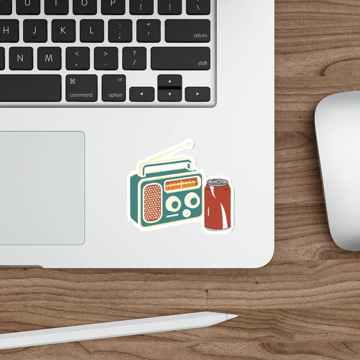 Lunch Break Die-Cut Sticker Printify