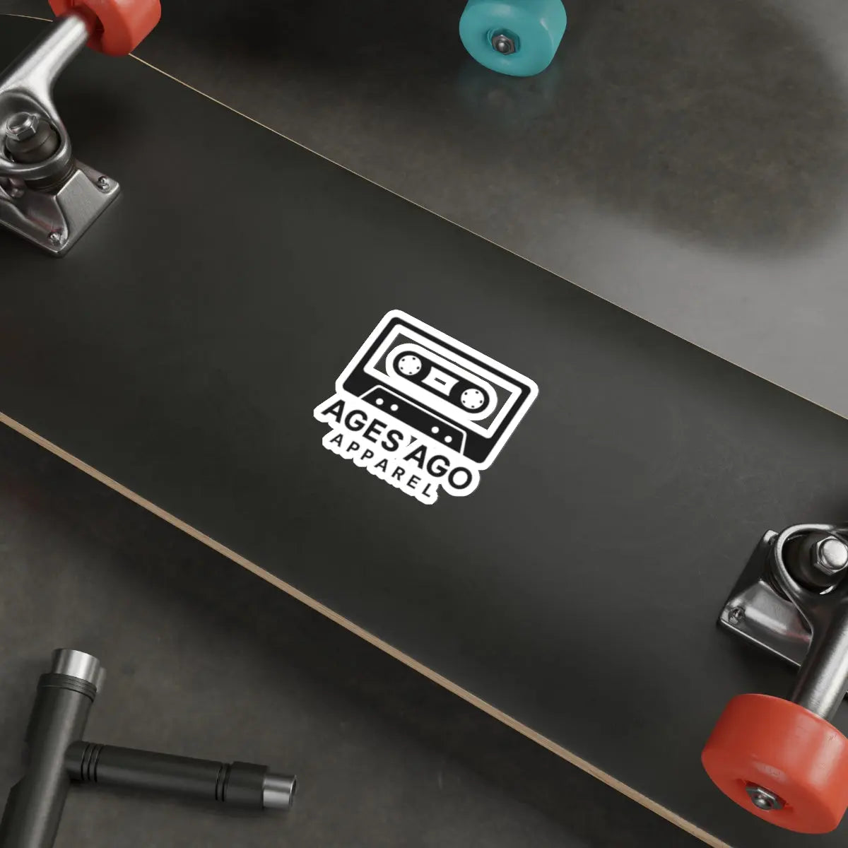 Ages Ago Apparel Logo Die-Cut Sticker Printify