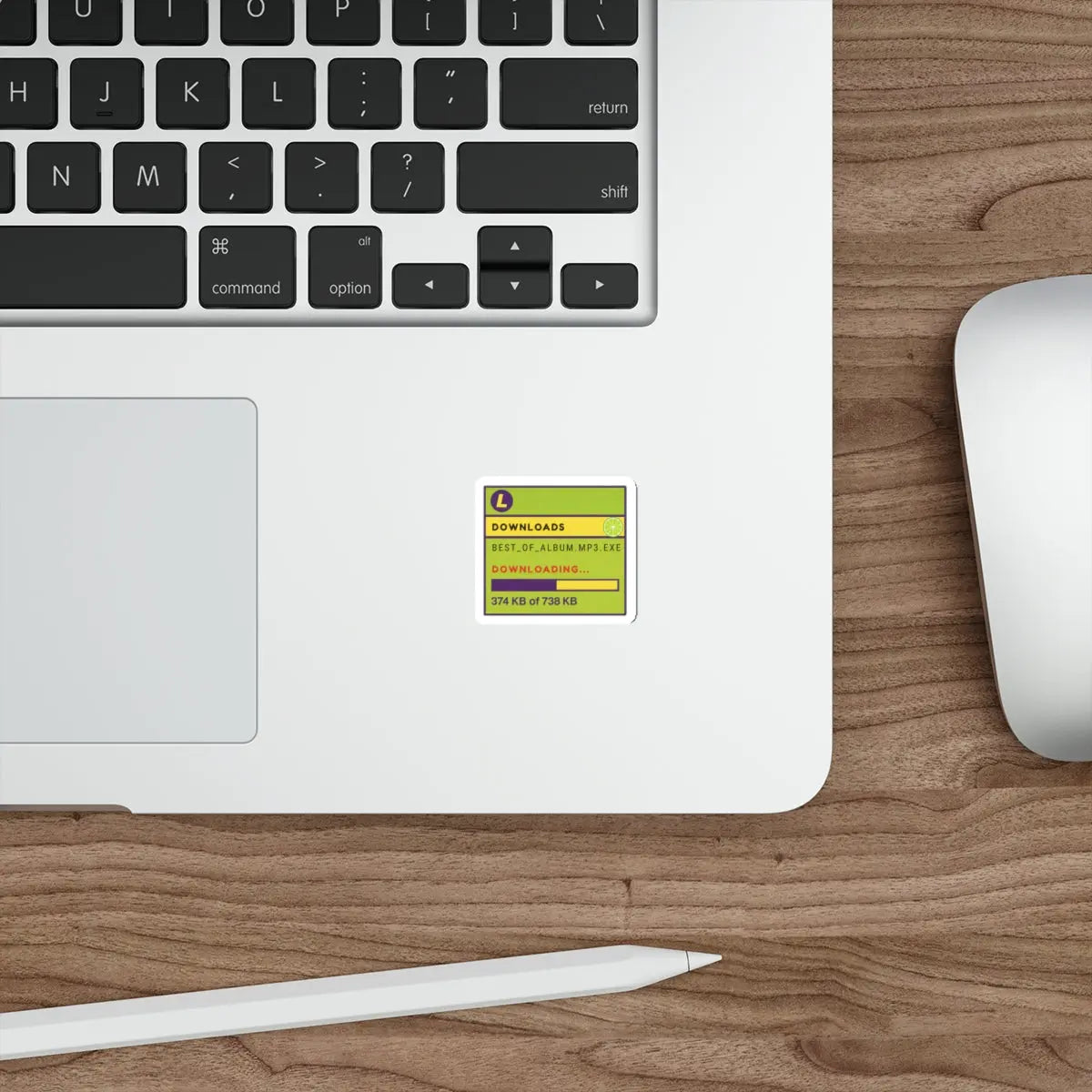 Limewire Download Die-Cut Sticker Printify
