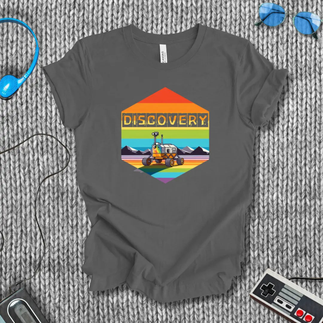 Discovery Block Letters T-Shirt Bella+Canvas