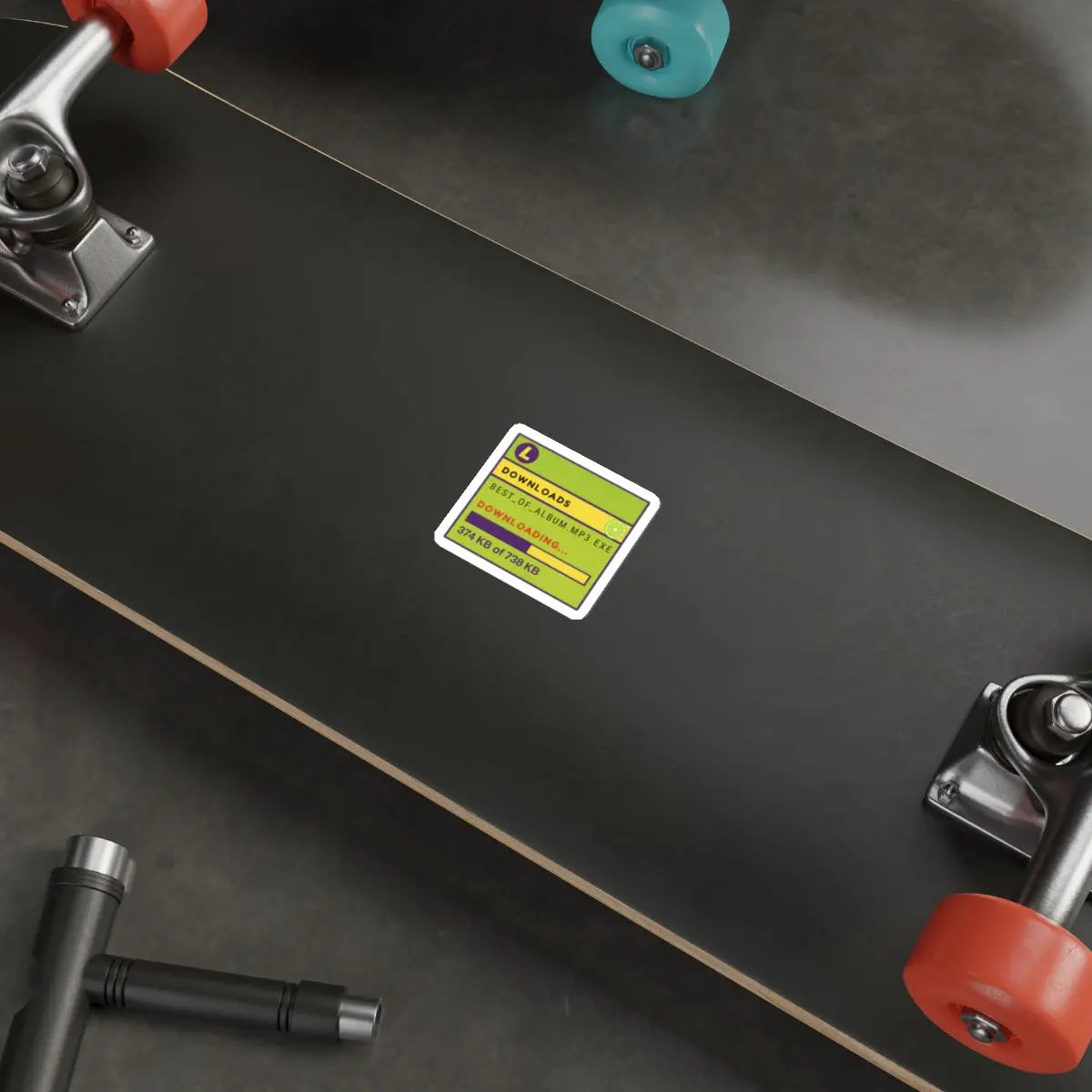 Limewire Download Die-Cut Sticker Printify