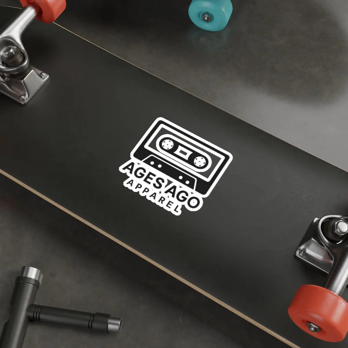 Ages Ago Apparel Logo Die-Cut Sticker Printify
