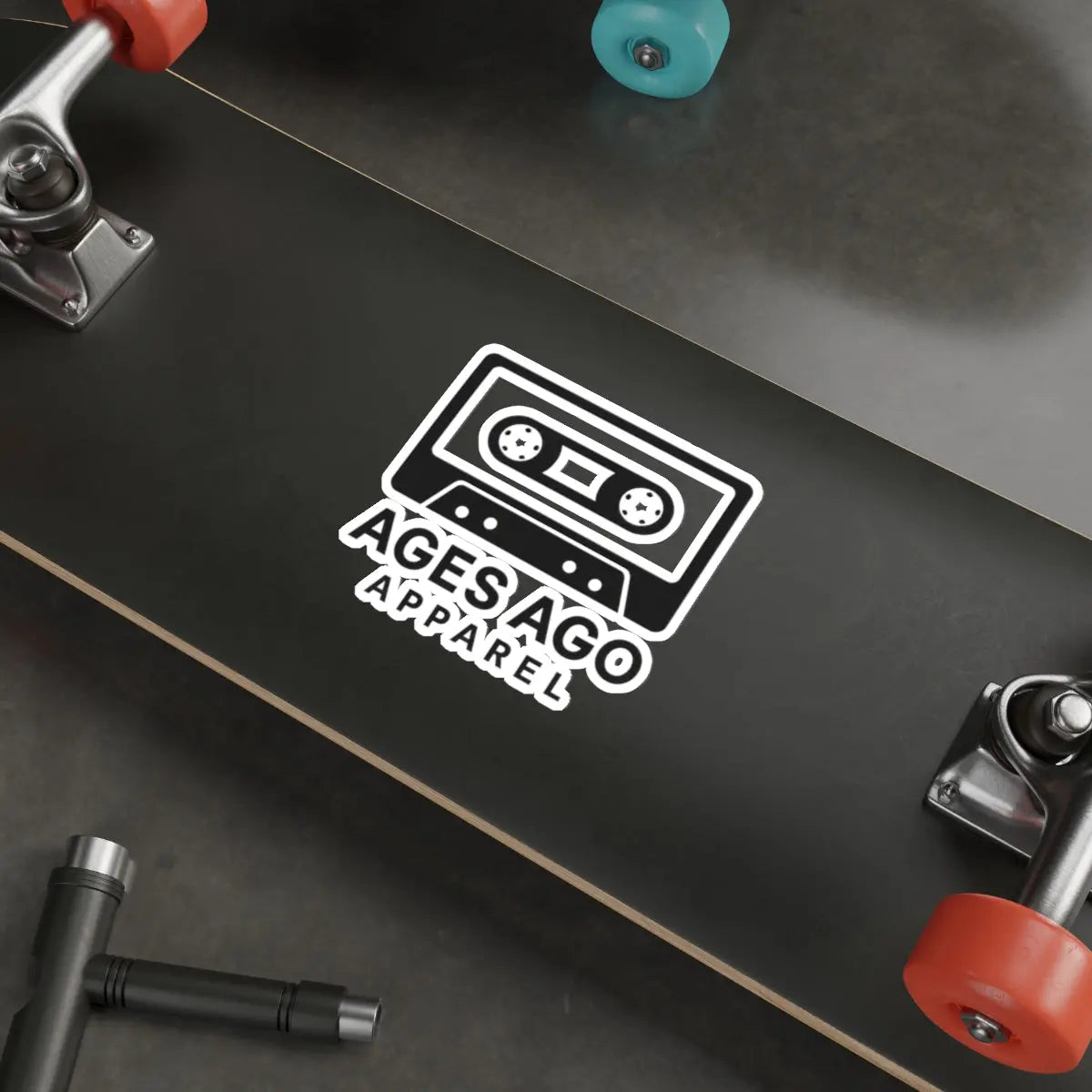 Ages Ago Apparel Logo Die-Cut Sticker Printify