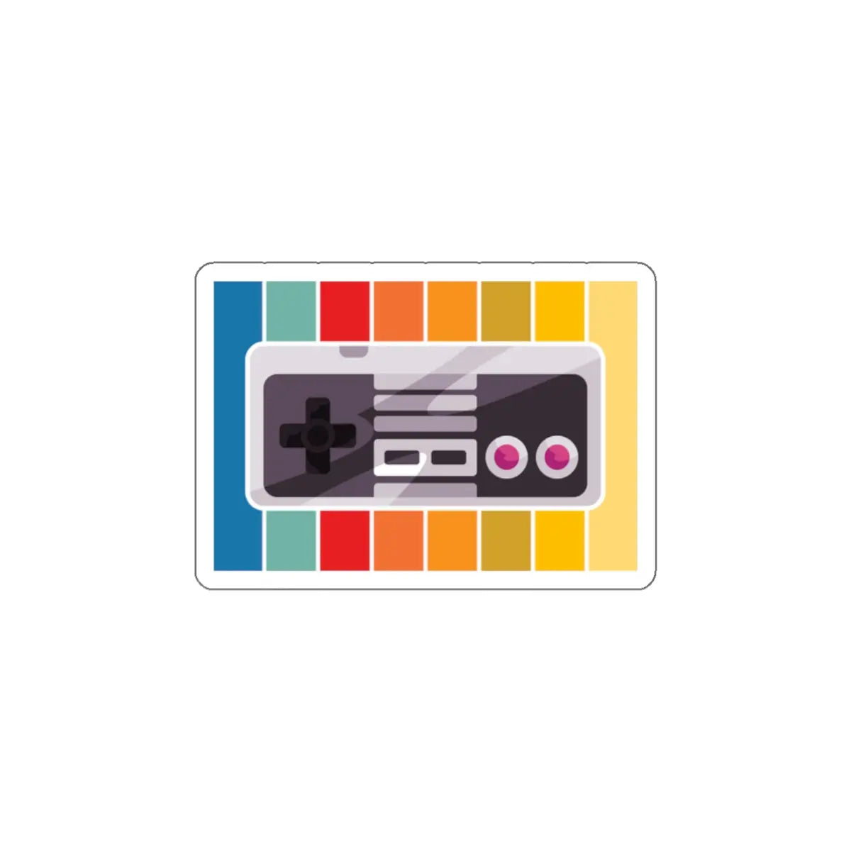 NES Controller Die-Cut Sticker Printify