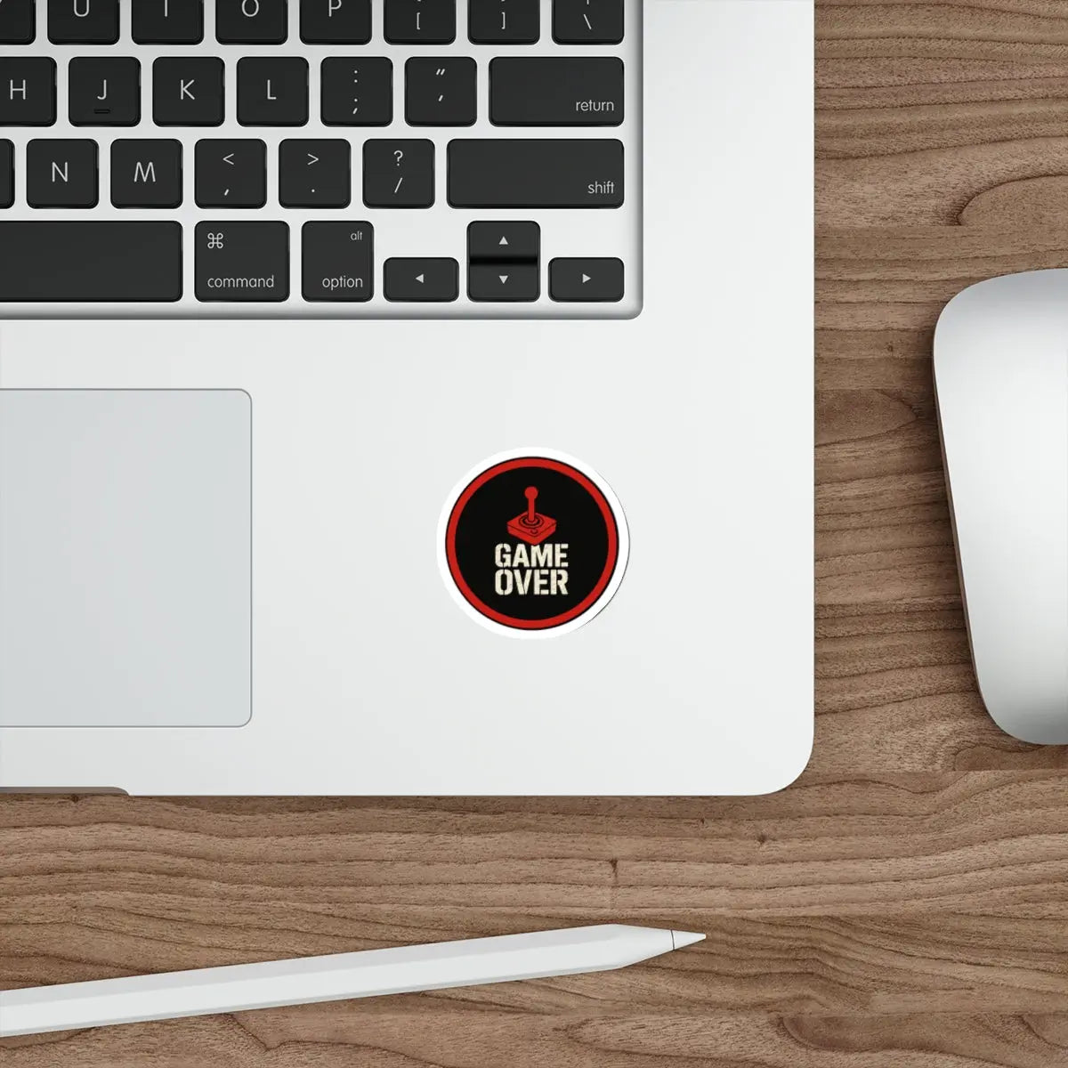 Game Over Die-Cut Sticker Printify