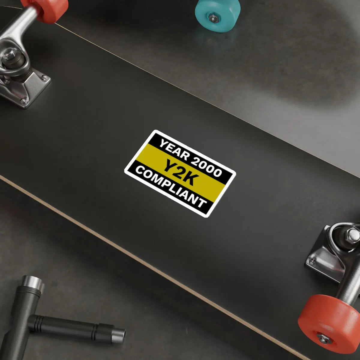 Year 2000 Y2K Compliant Die-Cut Sticker Printify