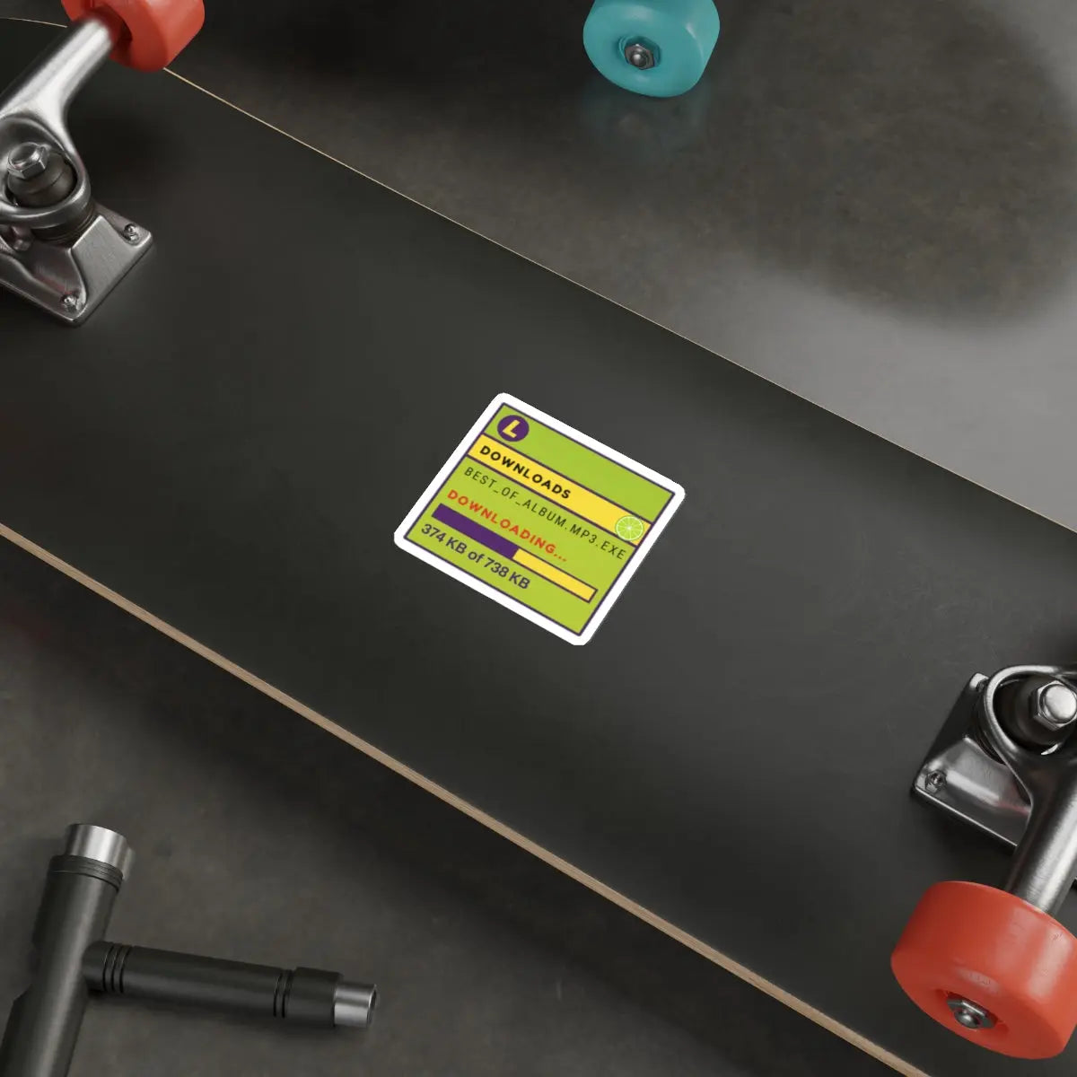 Limewire Download Die-Cut Sticker Printify