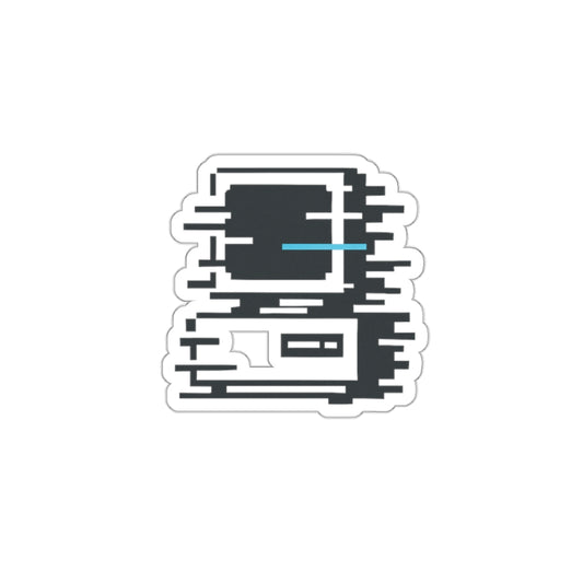 Glitchy PC Die-Cut Sticker