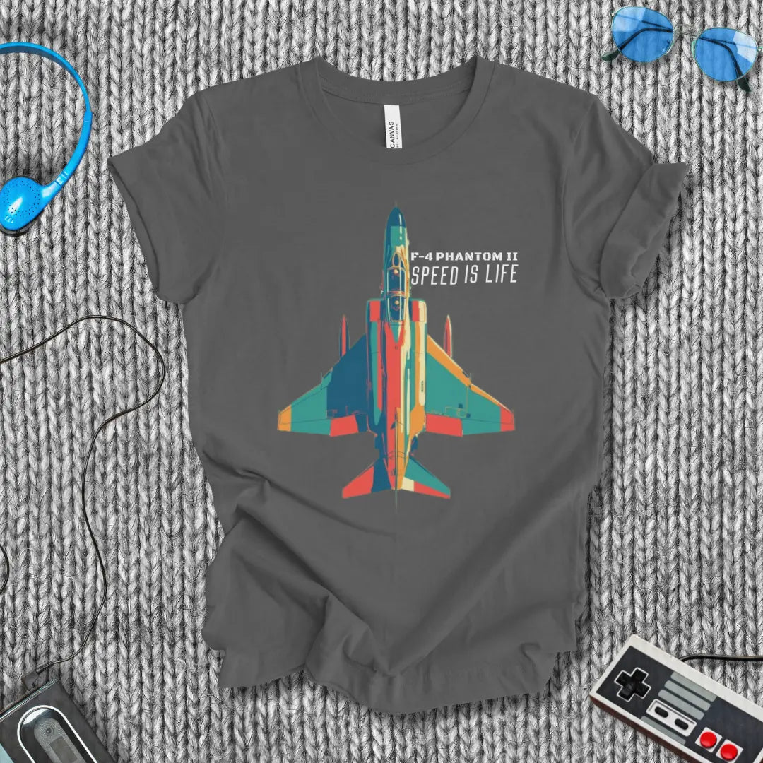 F-4 Phantom II Speed is Life  T-Shirt Bella+Canvas