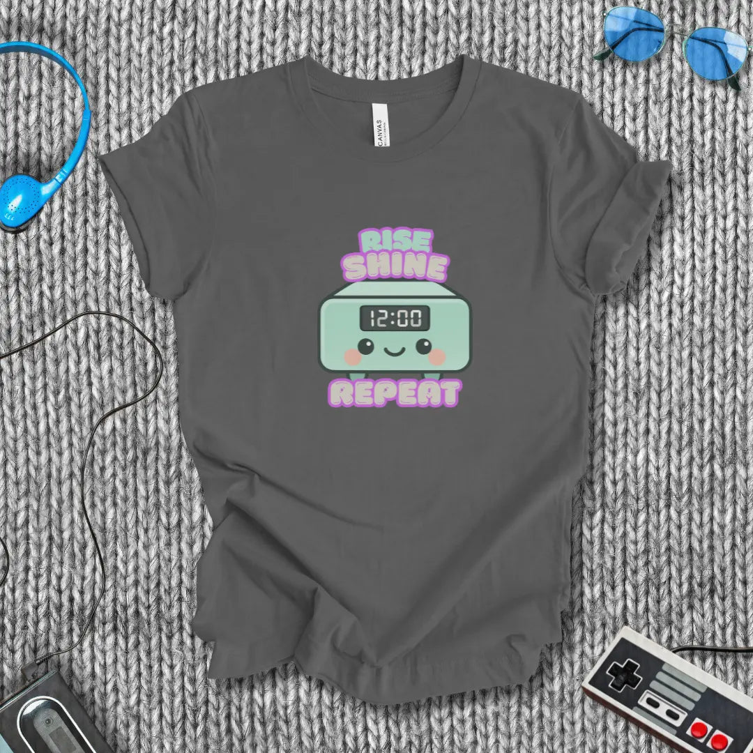 Rise Shine Repeat T-Shirt Bella+Canvas