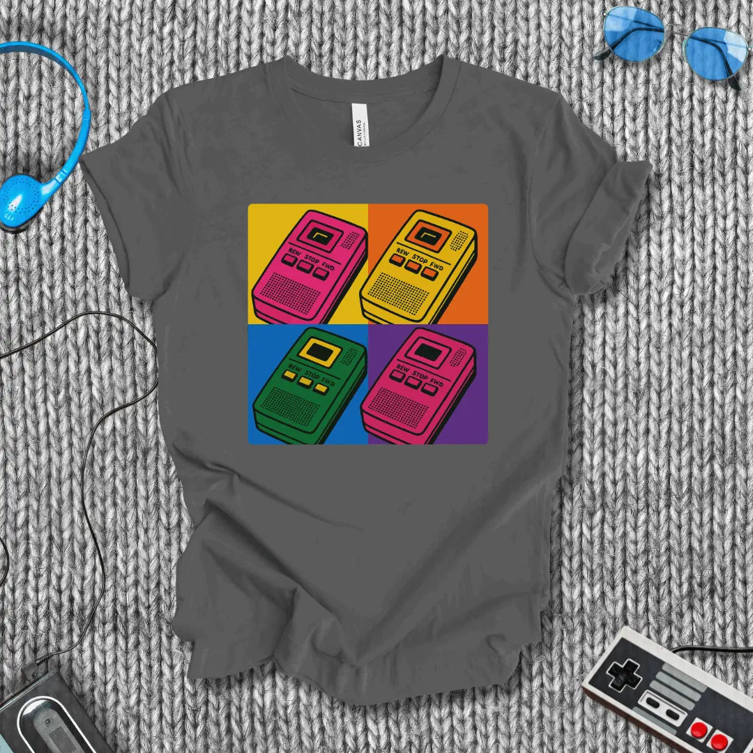 Retro Dictaphone Pop Art T-shirt