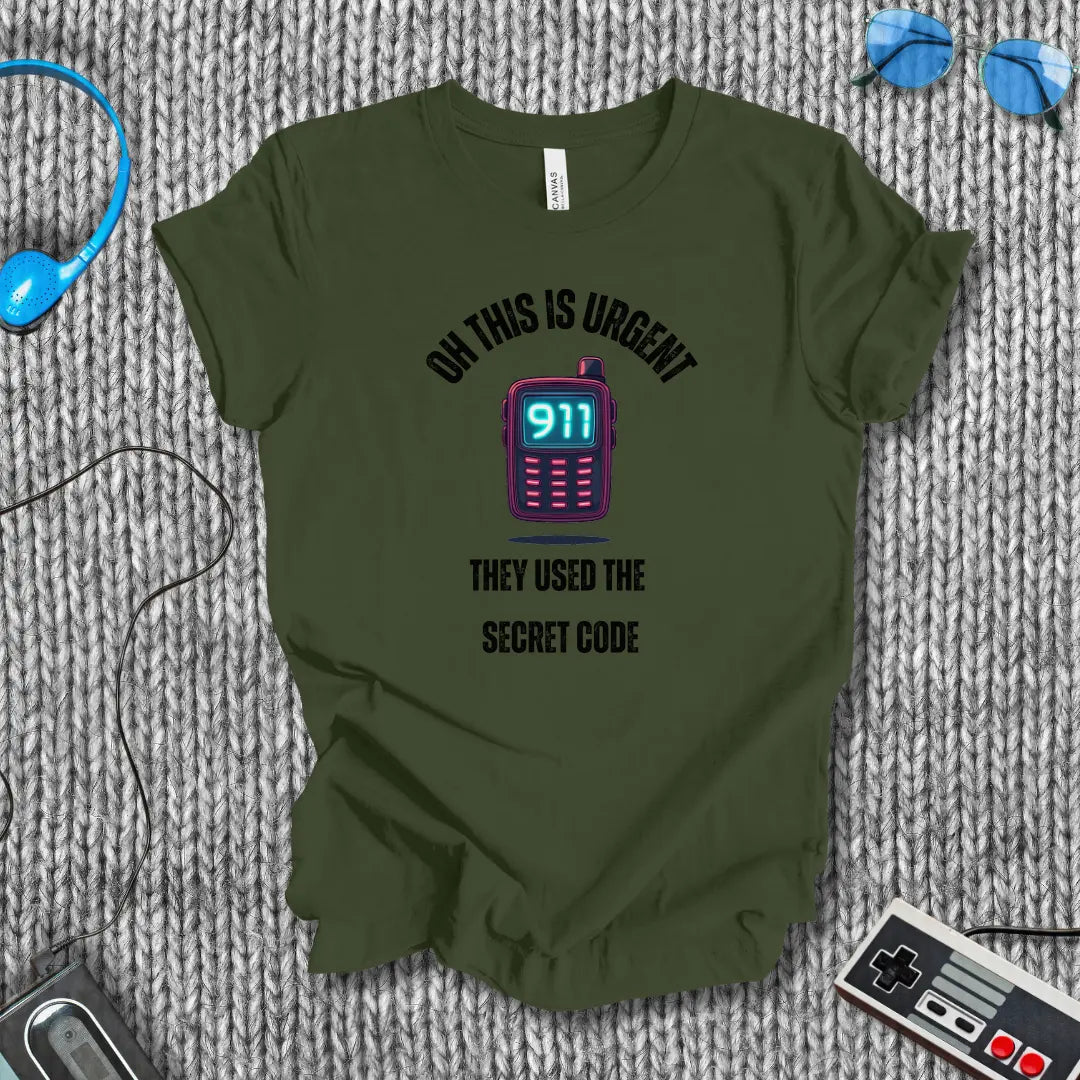 Secret Code Pager T-Shirt Bella+Canvas