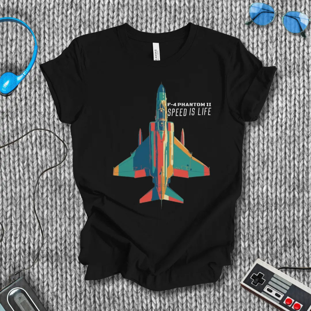 F-4 Phantom II Speed is Life  T-Shirt Bella+Canvas