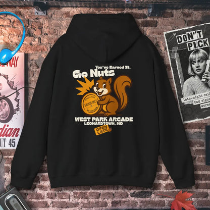 Go Nuts Arcade Hoodie Printify