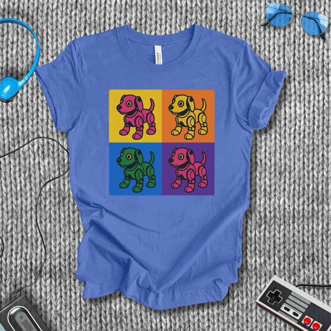 Retro Robo-Dog Pop Art T-shirt