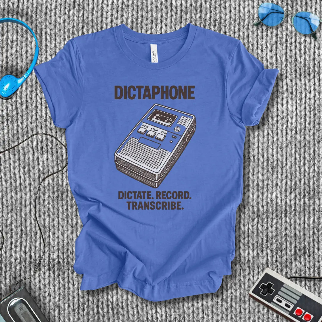 Dictaphone T-Shirt Bella+Canvas